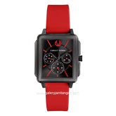 CHRIST VERRA LITE CV 12260L-36 BLK/RED Women Watches Red Black Rubber Strap